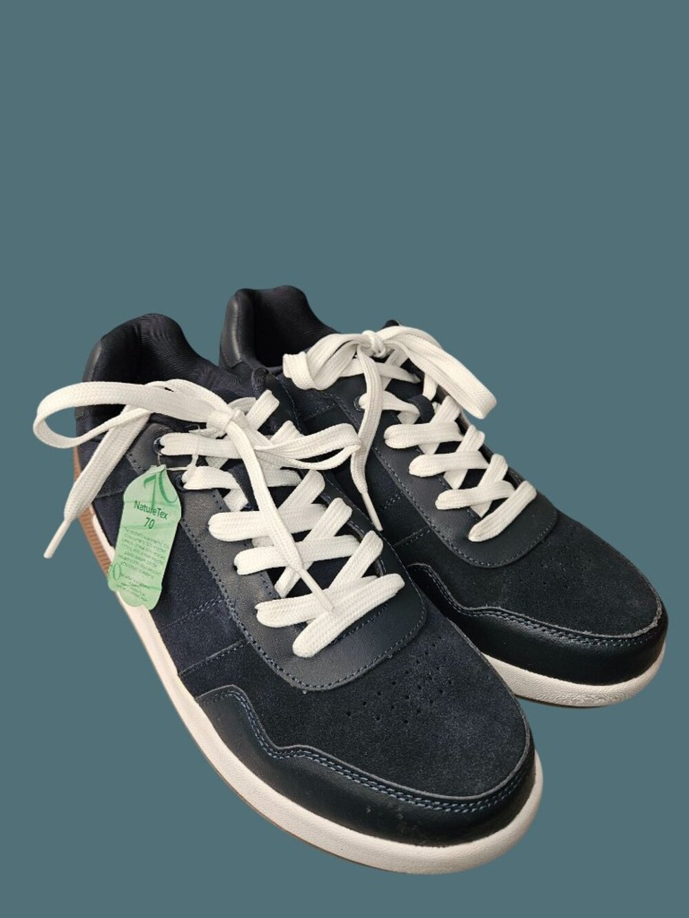 Lands End Upper Leather Errand Runner Laced Up Comfy Active Sneakers Men 12D